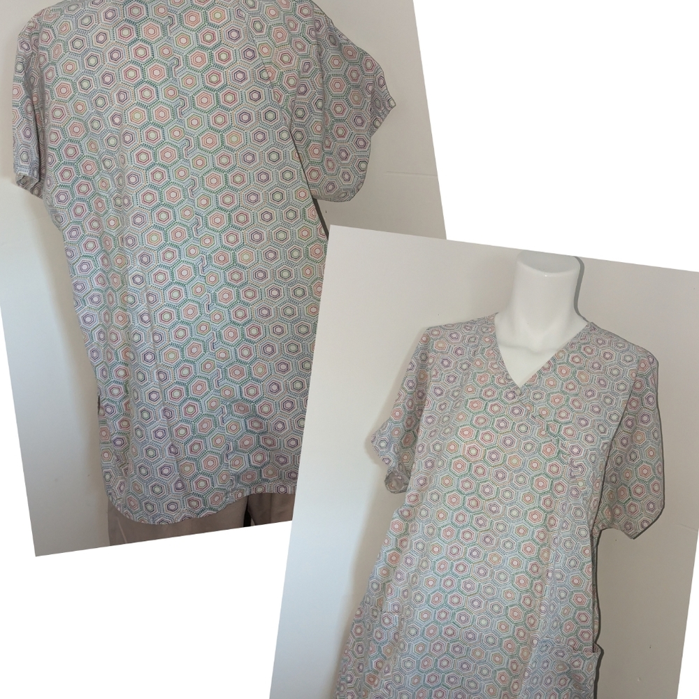 Woman's large MHD Scrubs scrub top